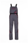 Preview: Planam Highline Latzhose 2332 schiefer/schwarz/rot