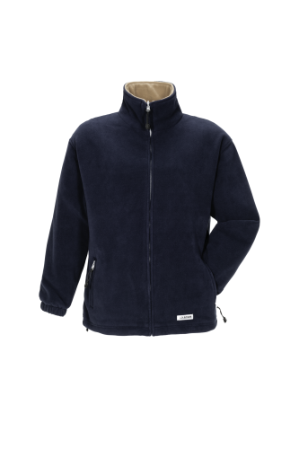 Planam Stream Fleecejacke marine/camel 0347