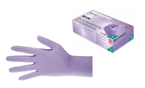 Ampri Med-Comfort Vitril Einmal Vinyl-Nitril Schutz- und Untersuchungshandschuhe violett 01254