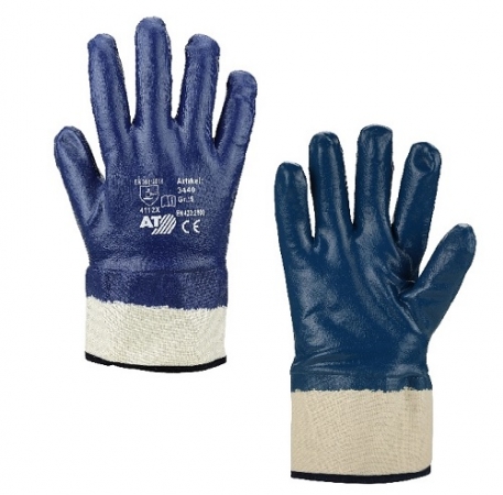 Asatex 3440 Nitril-Handschuh mit Stulpe