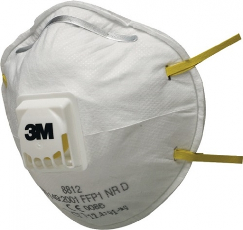 3M™ Atemschutzmaske "8812" FFP1 NR D vorgeformte Partikelmaske mit Ausatemventil