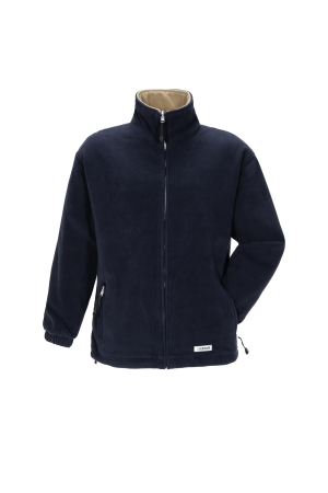 Planam Stream Fleecejacke marine/camel 0347